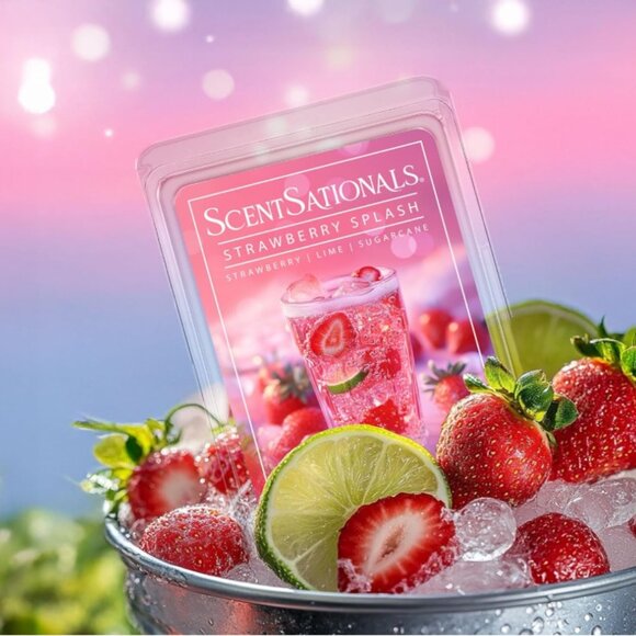 4pk Scentsationals Wax Melts Soda Collection Strawberry Splash - Picture 2 of 4